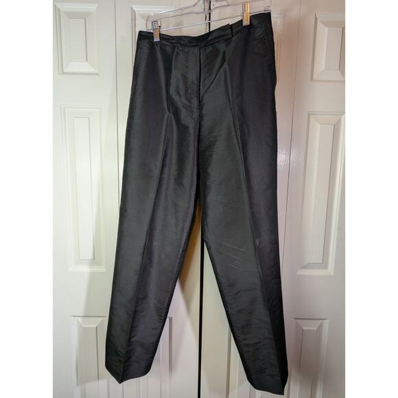 VTG Trousers Etc New York Lined Silk Dress Pants Sz 10 Cocktail Office - Picture 1 of 7